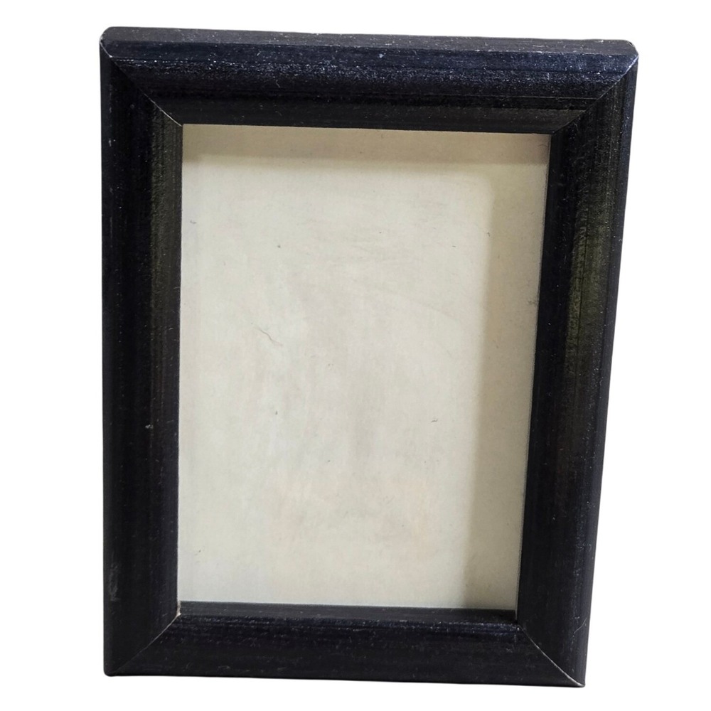 Black Wooden Picture Frame 4.5x6 Tabletop Wall Hanging‎ Display